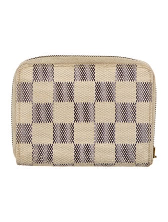 Louis Vuitton 2008 Damier Azur Pattern Zippy Coin Purse