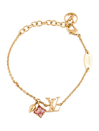 Louis Vuitton Crystal Loulougram Charm Bracelet
