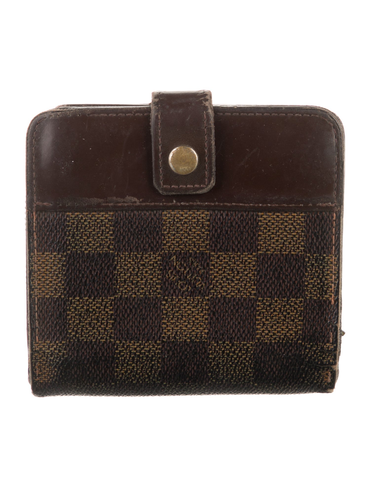 Louis Vuitton 2007 Damier Ebene Pattern Zippy Compact Wallet