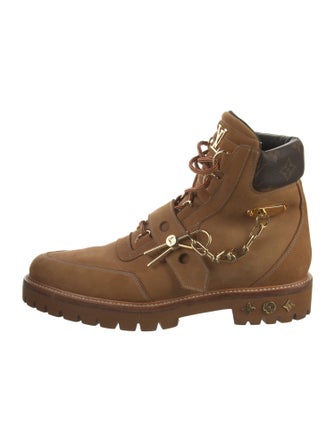 Louis Vuitton 2018 LV Monogram Combat Boots