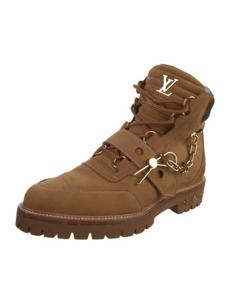 Louis Vuitton 2018 LV Monogram Combat Boots