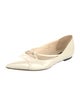 Louis Vuitton Patent Leather Bow Accents Flats