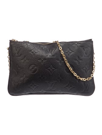 Louis Vuitton LV Monogram Empreinte Double Zip Pochette