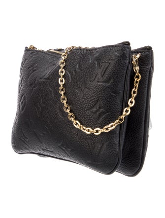 Louis Vuitton LV Monogram Empreinte Double Zip Pochette