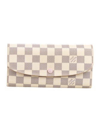 Louis Vuitton 2018 Damier Azur Pattern Emilie Wallet