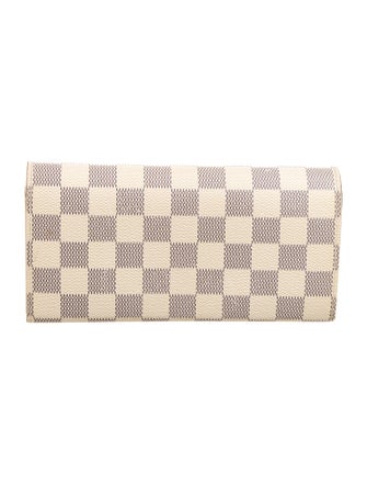 Louis Vuitton 2018 Damier Azur Pattern Emilie Wallet