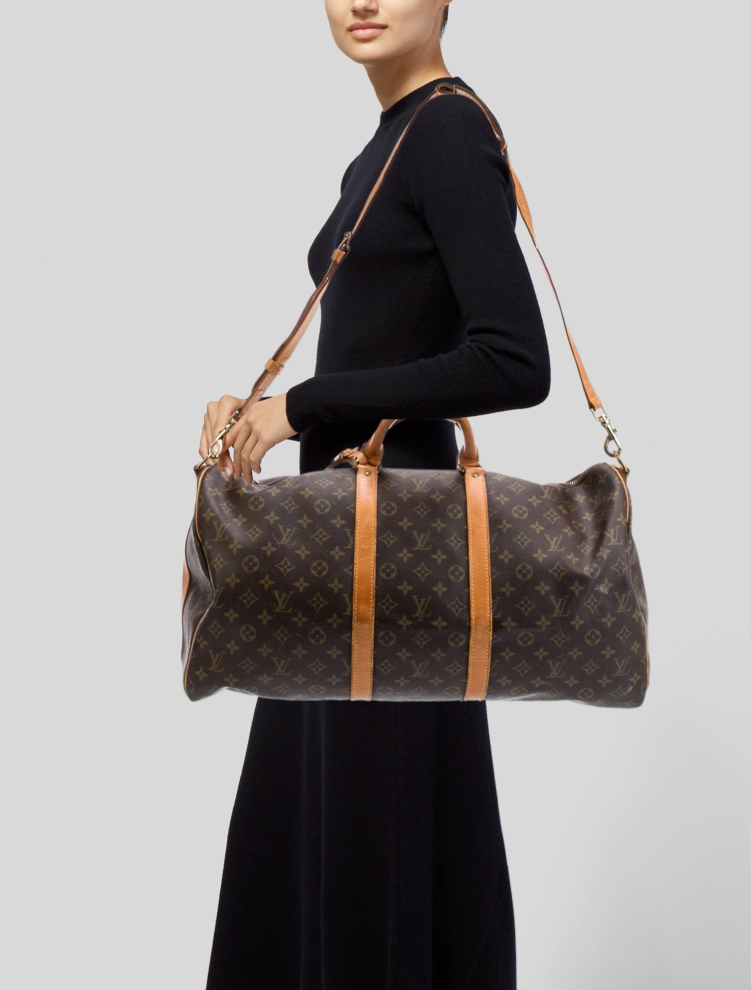 Louis Vuitton LV Monogram Keepall Bandouliere 55