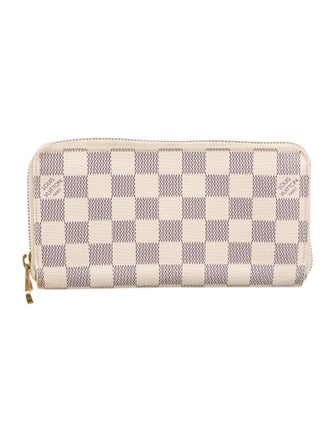 Louis Vuitton Damier Azur Pattern Coated Canvas Zippy Wallet