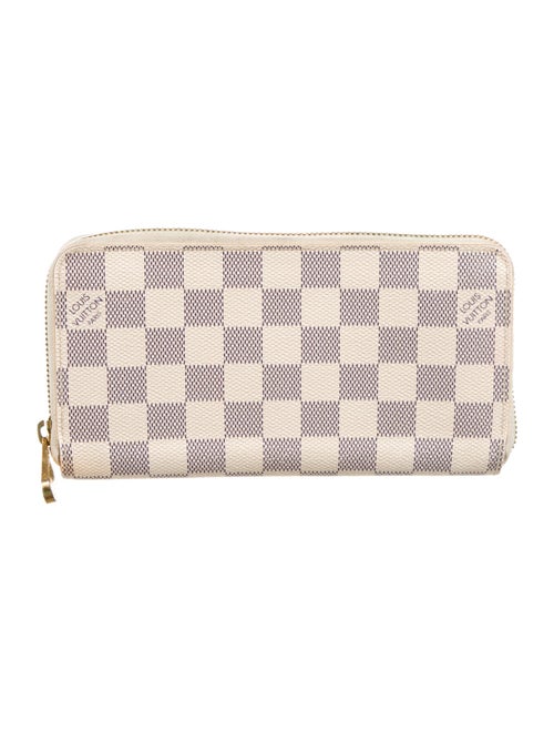 Louis Vuitton Damier Azur Pattern Coated Canvas Zippy Wallet
