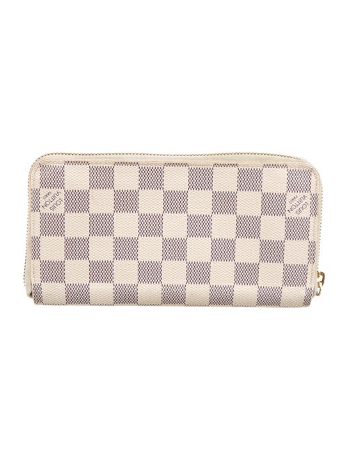 Louis Vuitton Damier Azur Pattern Coated Canvas Zippy Wallet