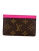 Louis Vuitton LV Monogram Coated Canvas Card Case