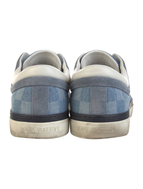Louis Vuitton Damier Ebene Pattern Denim Sneakers