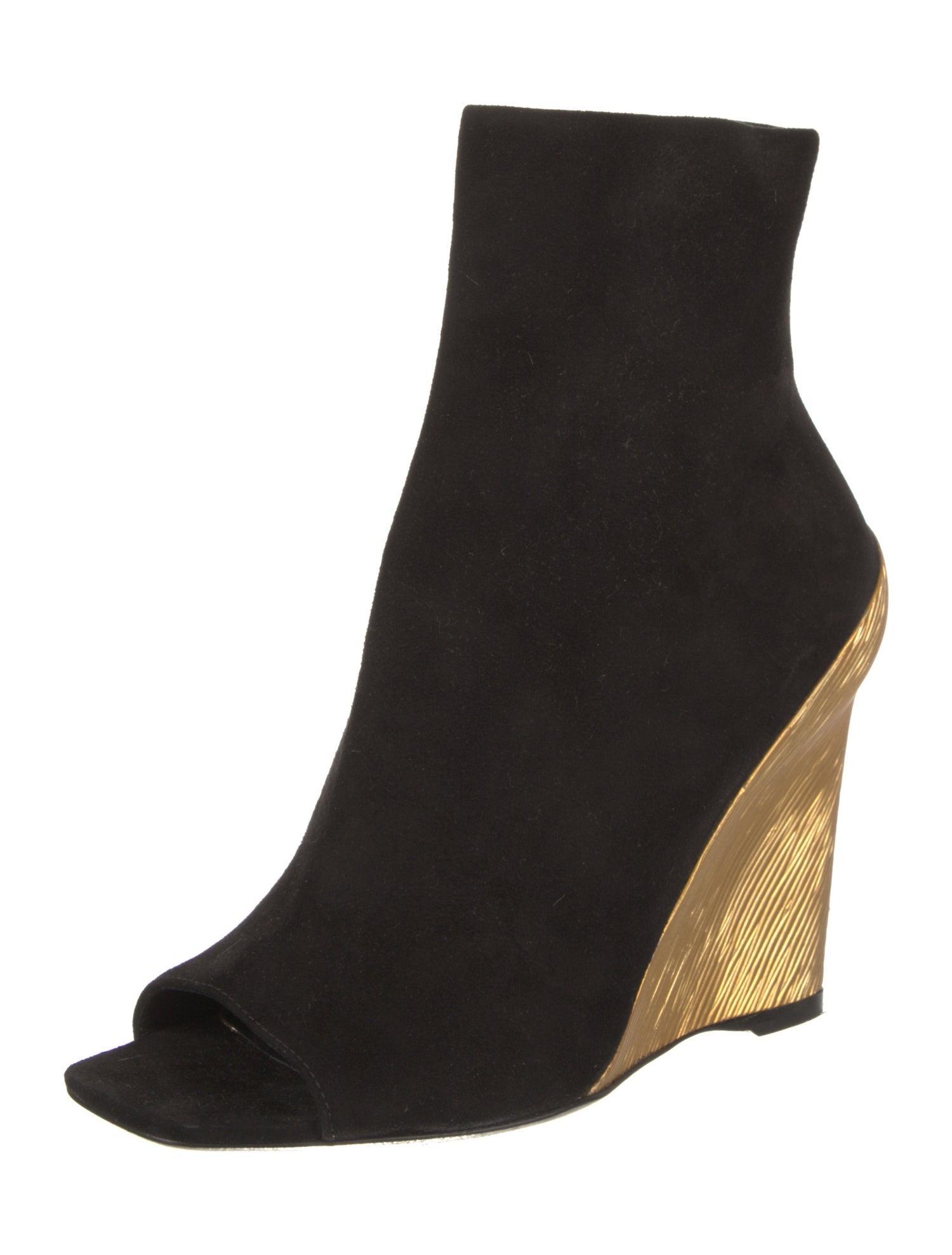 Louis Vuitton Suede Colorblock Pattern Sock Boots