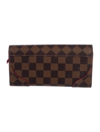 Louis Vuitton Damier Ebene Pattern Coated Canvas Caïssa Wallet