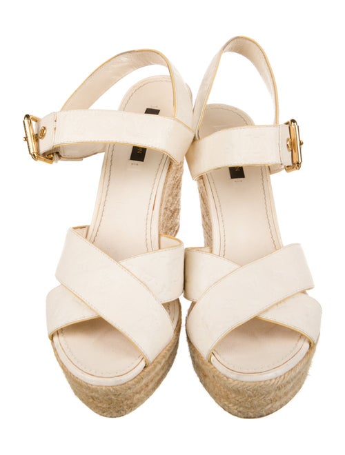 Louis Vuitton LV Monogram Leather Slingback Pumps