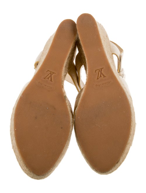 Louis Vuitton LV Monogram Leather Slingback Pumps