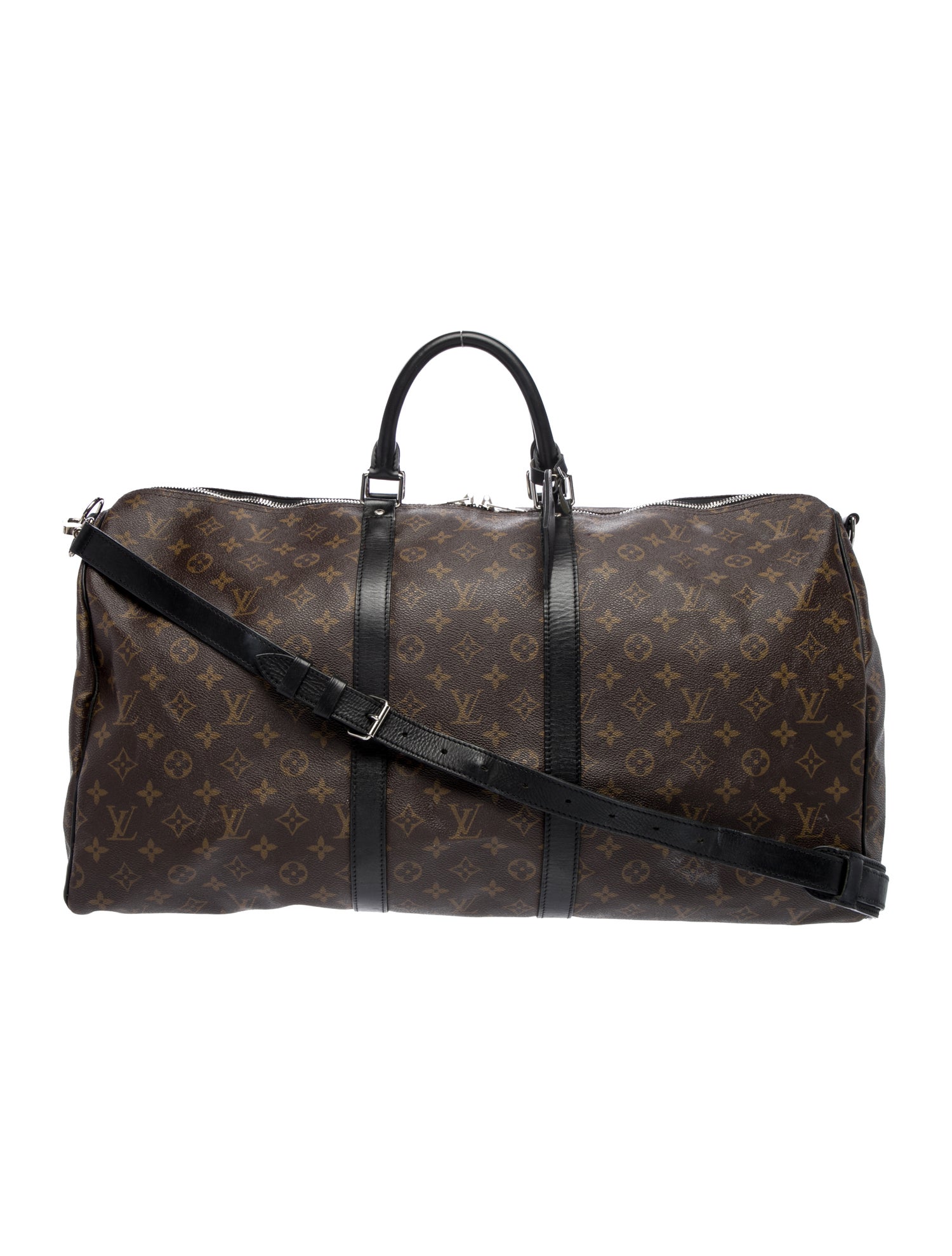 Louis Vuitton Coated Canvas Keepall Bandouliere 55