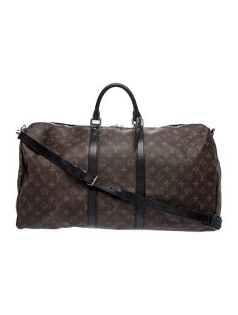 Louis Vuitton Coated Canvas Keepall Bandouliere 55