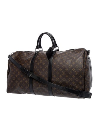 Louis Vuitton Coated Canvas Keepall Bandouliere 55