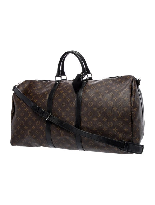 Louis Vuitton Coated Canvas Keepall Bandouliere 55