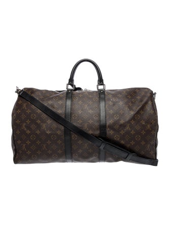 Louis Vuitton Coated Canvas Keepall Bandouliere 55