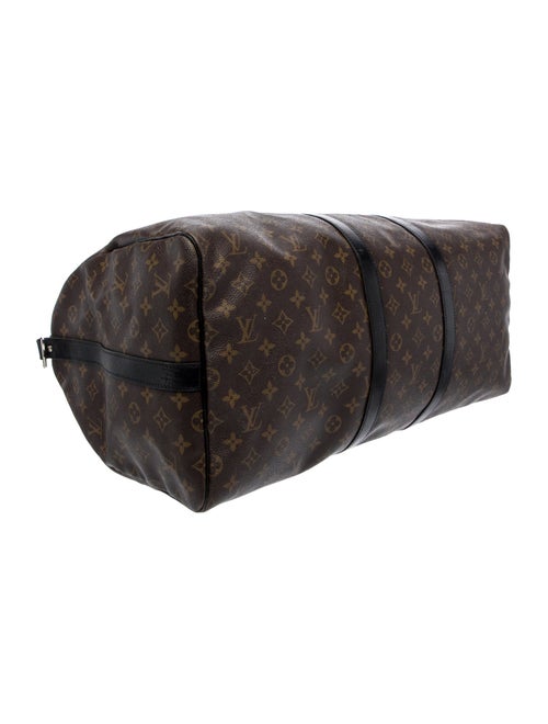 Louis Vuitton Coated Canvas Keepall Bandouliere 55