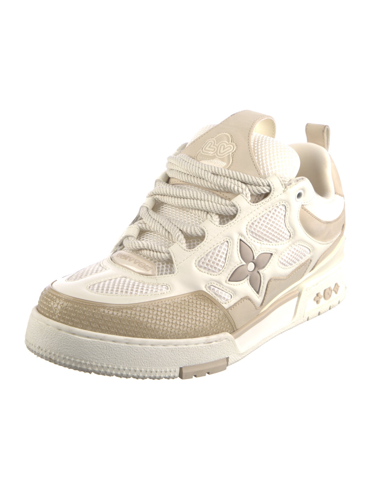 Louis Vuitton Monogram Pattern Mesh Sneakers
