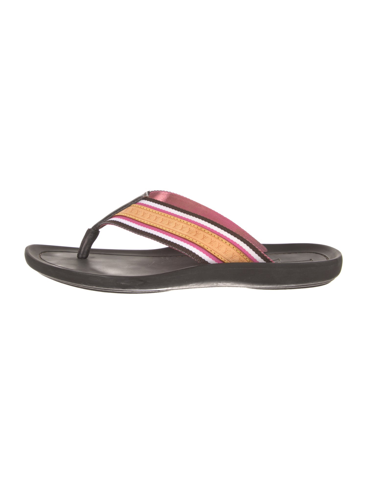 Louis Vuitton LV Monogram Rubber Flip Flops