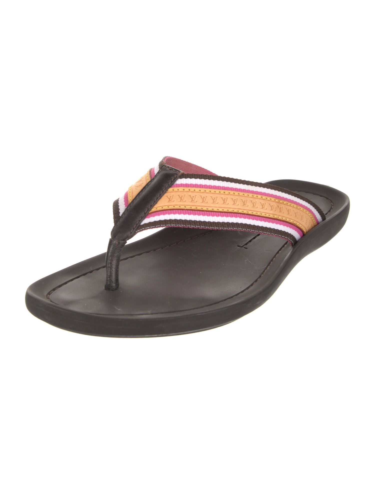 Louis Vuitton LV Monogram Rubber Flip Flops
