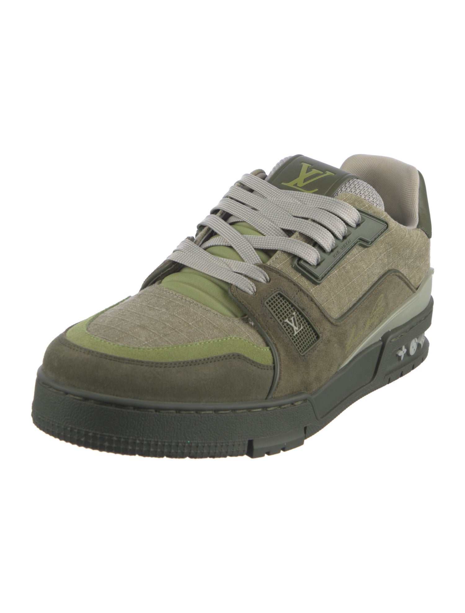 Louis Vuitton LV Monogram Suede Sneakers