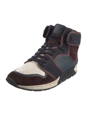 Louis Vuitton LV Monogram Suede Sneakers