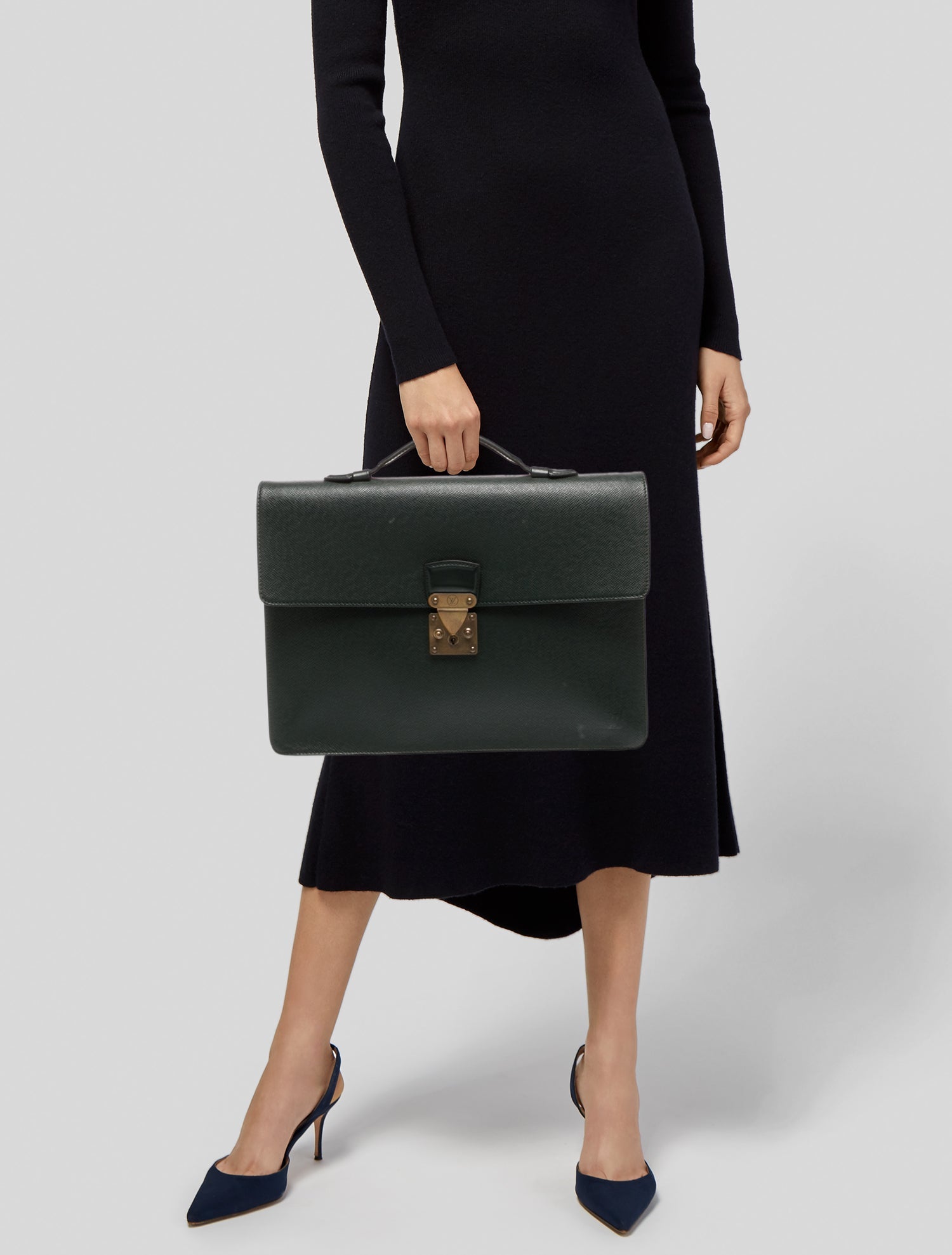 Louis Vuitton Taiga Leather Briefcase