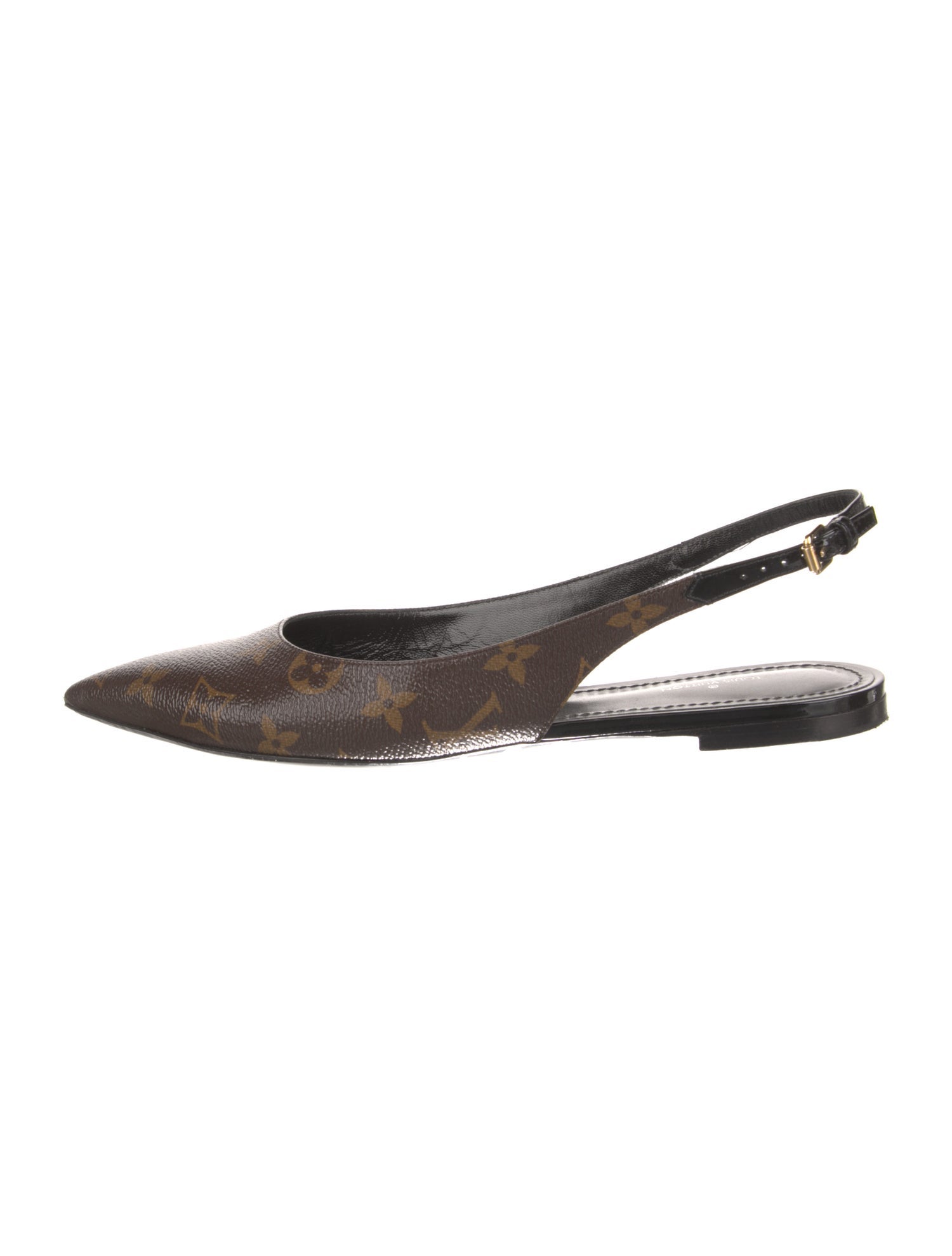 Louis Vuitton LV Monogram Slingback Flats