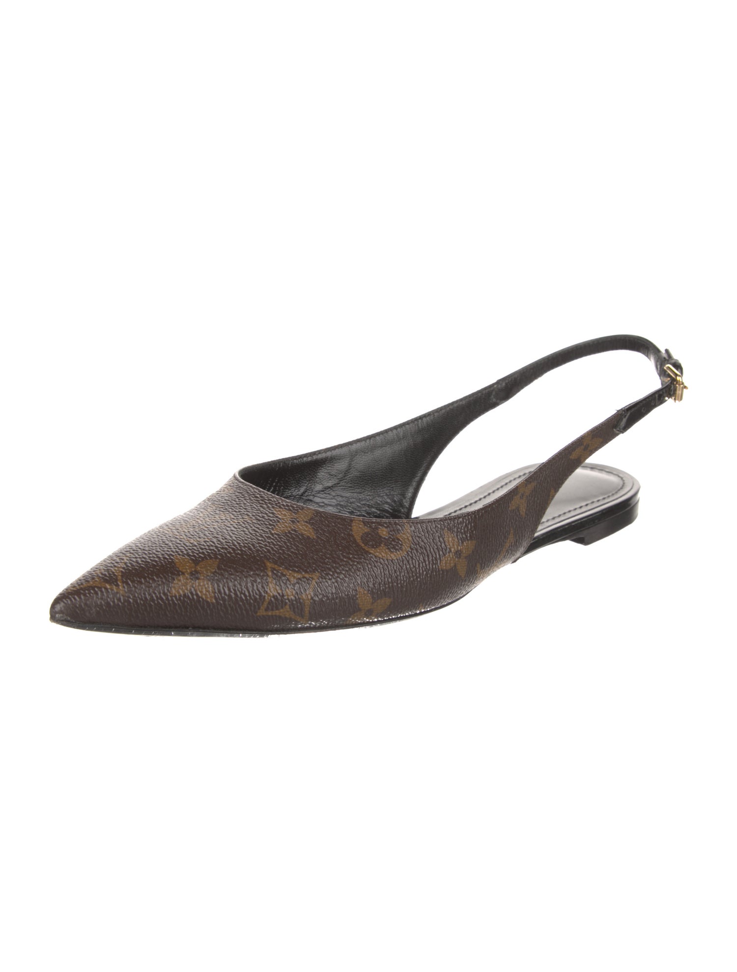 Louis Vuitton LV Monogram Slingback Flats