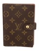 Louis Vuitton Monogram Small Ring Agenda Cover