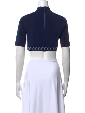 Louis Vuitton 2022 Mock Neck Crop Top