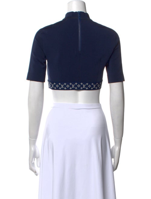 Louis Vuitton 2022 Mock Neck Crop Top