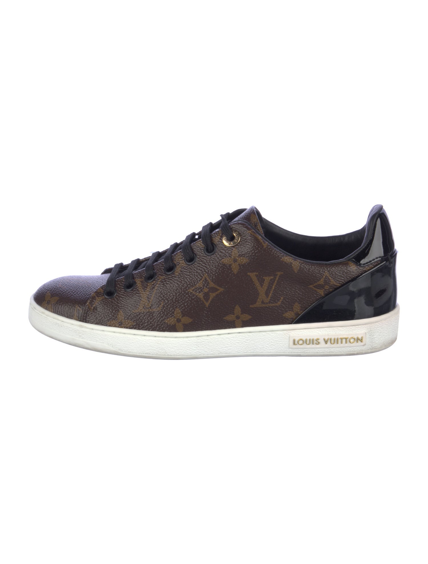 Louis Vuitton LV Monogram Leather Trim Embellishment Sneakers