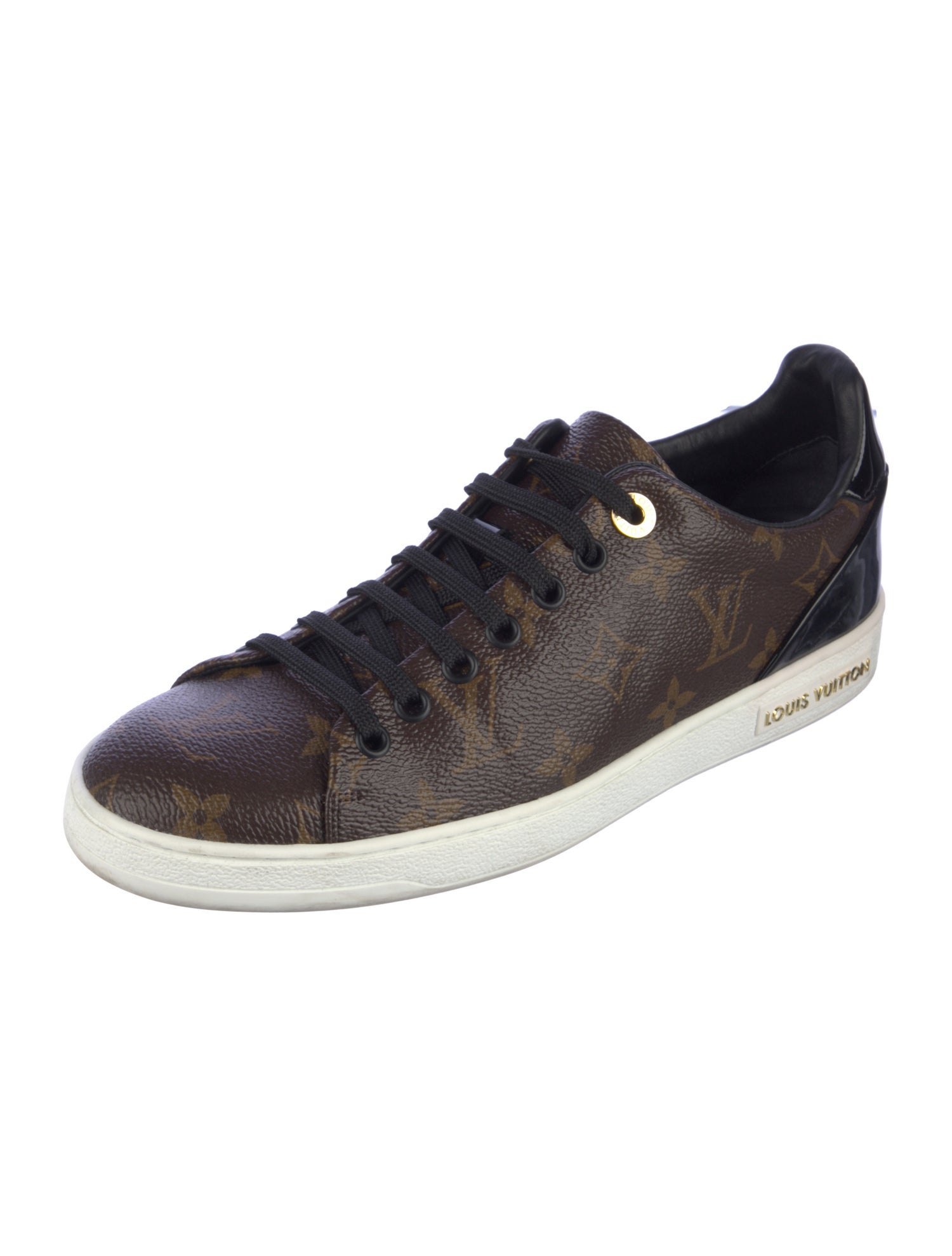 Louis Vuitton LV Monogram Leather Trim Embellishment Sneakers