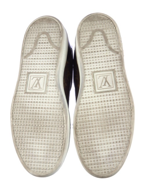 Louis Vuitton LV Monogram Leather Trim Embellishment Sneakers