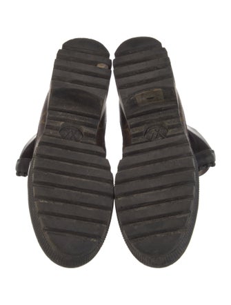Louis Vuitton LV Monogram Suede Combat Boots
