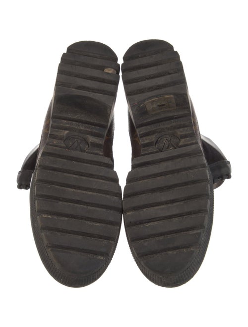 Louis Vuitton LV Monogram Suede Combat Boots