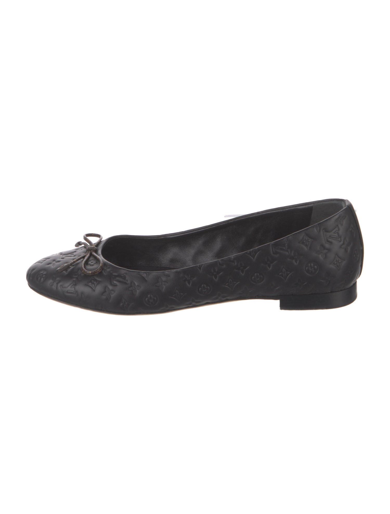 Louis Vuitton LV Monogram Embossed Leather Ballet Flats