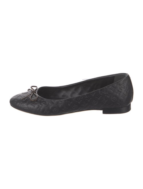 Louis Vuitton LV Monogram Embossed Leather Ballet Flats