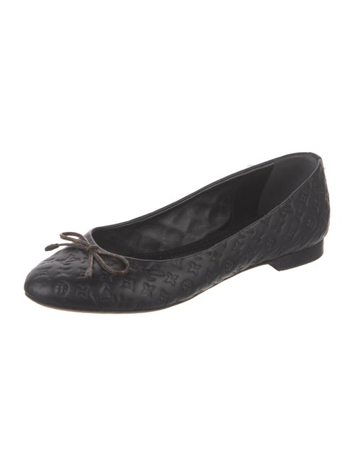 Louis Vuitton LV Monogram Embossed Leather Ballet Flats