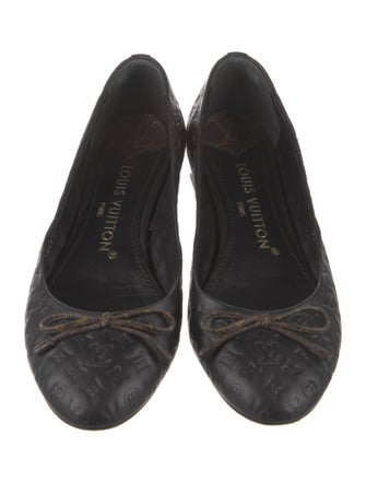 Louis Vuitton LV Monogram Embossed Leather Ballet Flats