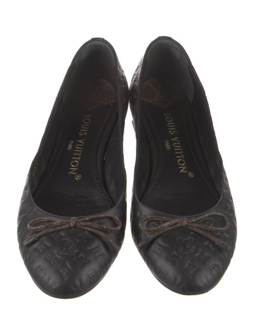 Louis Vuitton LV Monogram Embossed Leather Ballet Flats