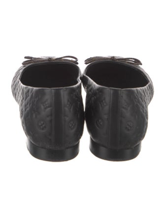 Louis Vuitton LV Monogram Embossed Leather Ballet Flats