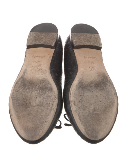 Louis Vuitton LV Monogram Embossed Leather Ballet Flats