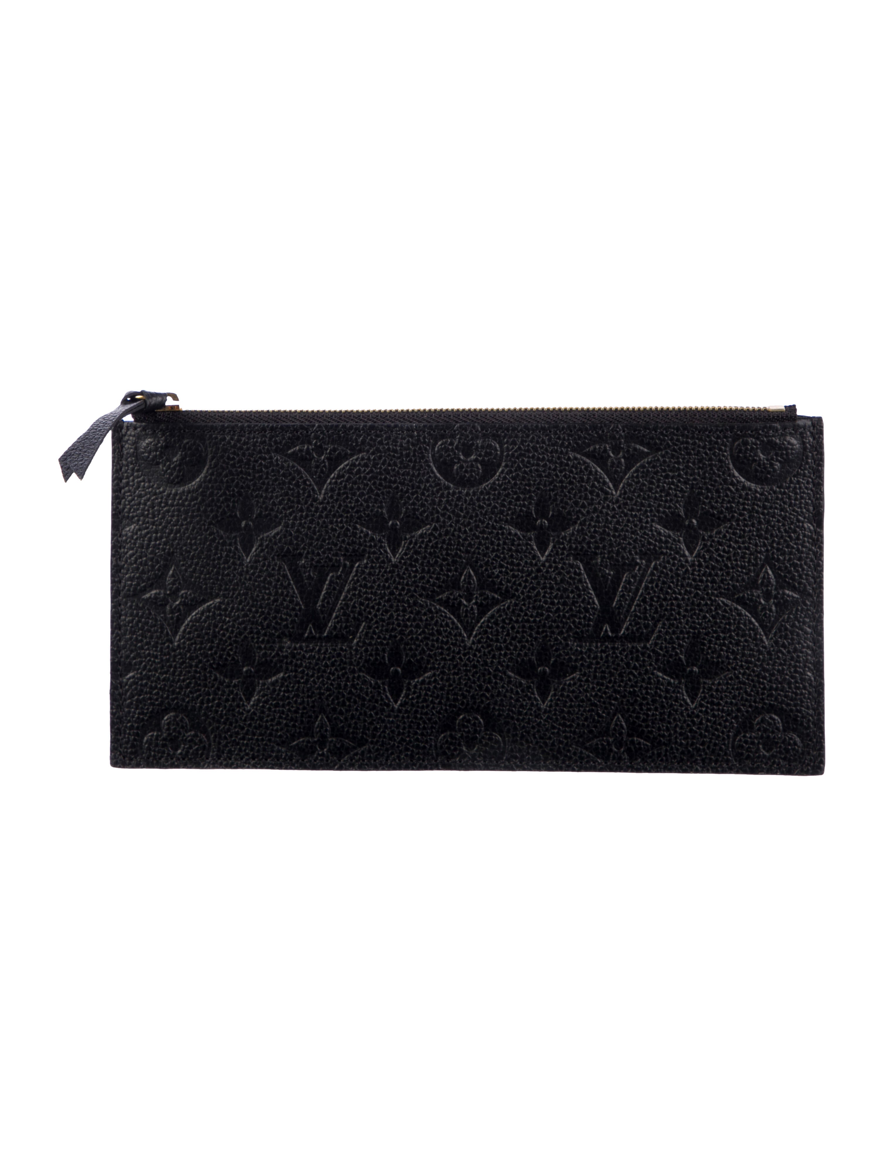 Louis Vuitton LV Monogram Empreinte Leather Pochette Félicie Insert